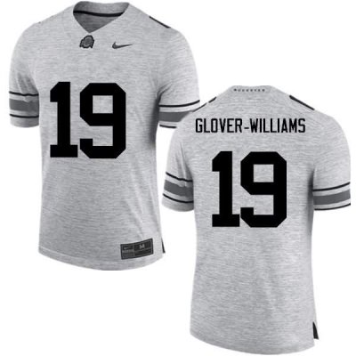 Men's Ohio State Buckeyes #19 Eric Glover-Williams Gray Nike NCAA College Football Jersey Latest KRQ4544AR